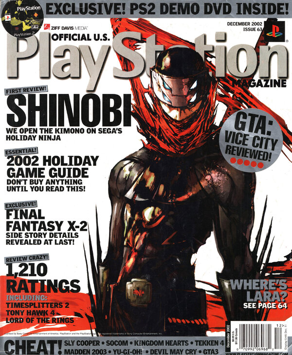 Official U.S. PlayStation Magazine Issue 063 (December 2002) cover